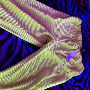 Neon lime pants
